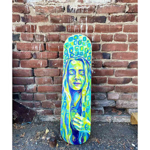 "Portal" Acrylic on Skateboard